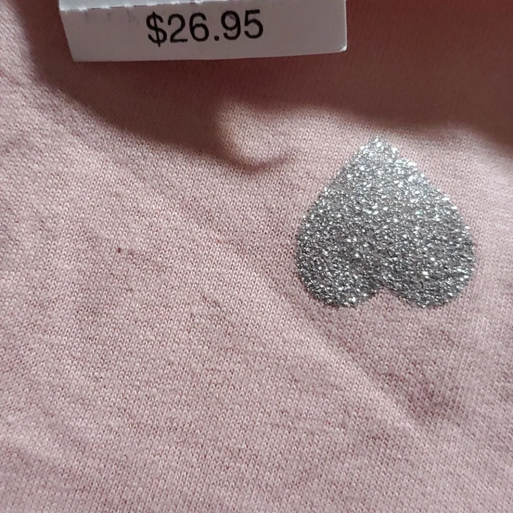 GAP GIRL'S PINK WITH HEART DESIGN DRESS